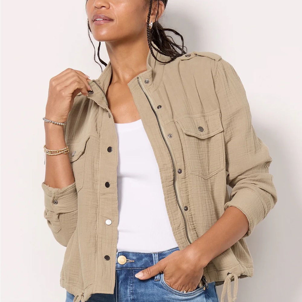 Rails Collins Double Gauze Jacket in Mermaid